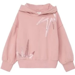 S.Oliver Kapuzensweat Rosa Paillettensterne