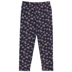 S.Oliver Kinder-Leggings Mit Allover-Print Schleifen Blau