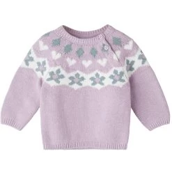 S.Oliver Kinder Strickpulli Norweger Flieder