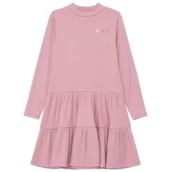 S.Oliver Volantkleid Aus Viskosemix Rosa