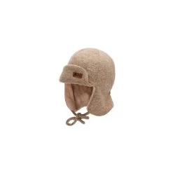 Sterntaler Fliegermütze Aus Polyester Mischgewebe Melange Beige