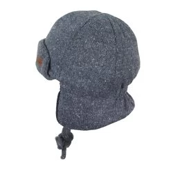 Sterntaler Fliegermütze Aus Polyester Mischgewebe Melange Blau