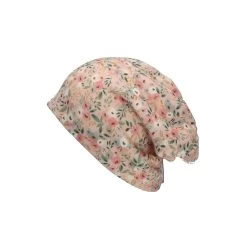 Sterntaler Kinder-Slouch-Beanie Aus Strickstoff Mit Blumen Rosa