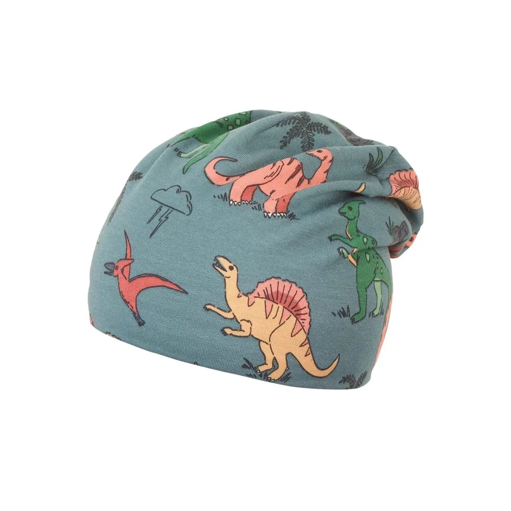 Sterntaler Kinder-Slouch-Beanie Aus Sweat Mit Druck Dinos 3 Sterntaler Kinder-Slouch-Beanie Aus Sweat Mit Druck Dinos