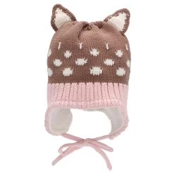 Sterntaler Strickmütze Mit Öhrchen Und Jacquardmuster Punkte