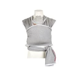 With A Touch Of Rose Tragetuch Grau Weiß