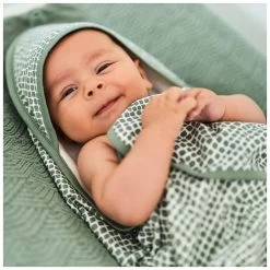 Kapuzentuch Snake Ash Green Von Jollein